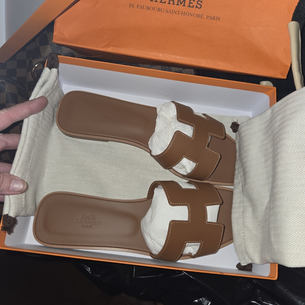 Hermes Brown Sandals